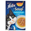 Purina Felix Soup Umido Gatto Selezioni con Pesci, 6x48 gr