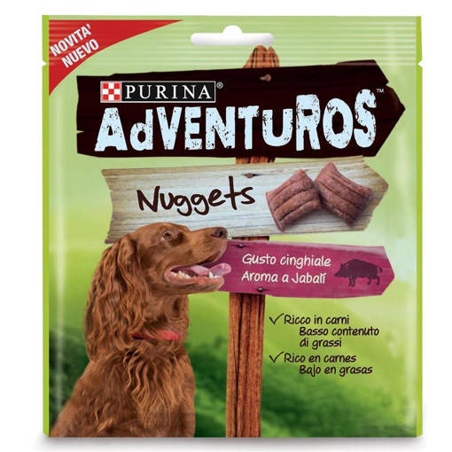 Purina Adventuros Snack Cane Adventuros Nuggets, 90 gr