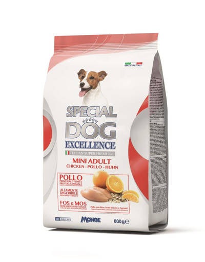 Special Dog Excellence Mini Adult 800 gr, Pollo, Riso, Agrumi, Semi Di Lino 