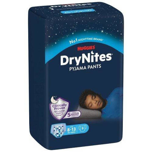 Huggies Drynites Bimbo 8-13 Anni (30-48 Kg), 9 Pannolini