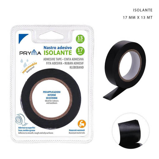 Pryma Nastro Isolante 17Mmx13M Nero Bl. 0029382