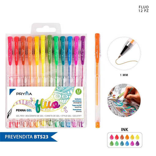 Pryma Penna Gel Fluo 0.8Mm 12Pz Bl. 0207196