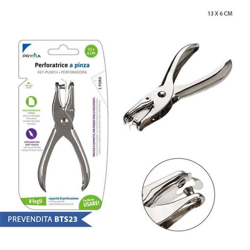 Pryma Perforatrice 8Fogli 1Foro 13X6Cm Bl. 0209383