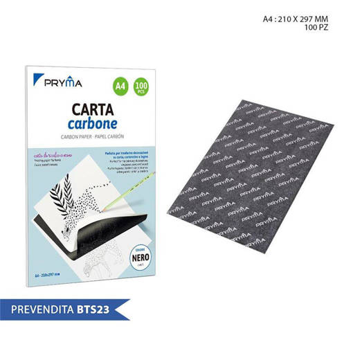 Pryma Carta Carbone A4 21X29.7Cm 100Ff Nero 0220299