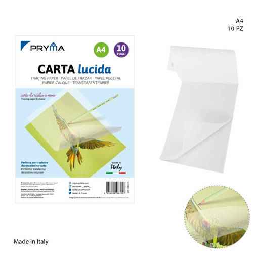 Pryma Blocco Carta Lucida 21X29.7Cm A4 10Ff 0223141
