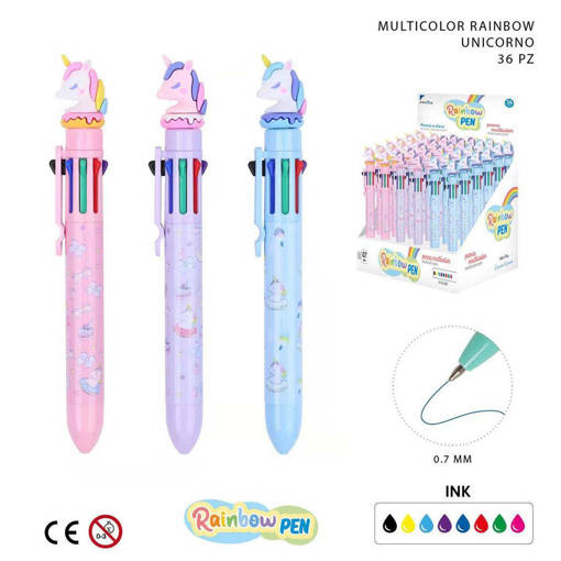 Pryma Penna Sfera Rainbow M/Color 0.7Mm Unicorno 0225415