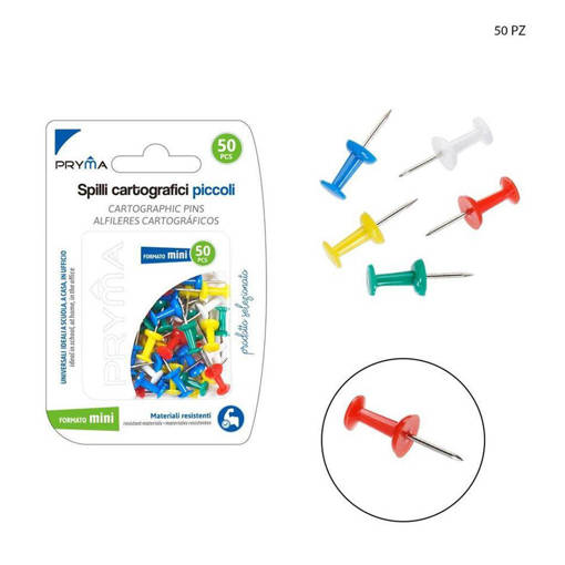 Pryma Spilli Cartografici Piccoli 50Pz Bl. 0124689