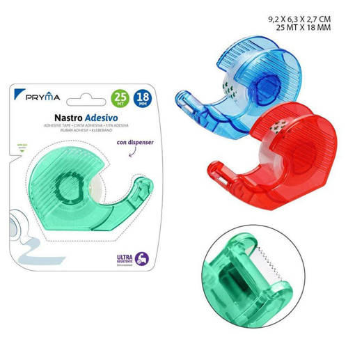 Pryma Nastro Adesivo+Dispenser 18Mmx25M Bl. 0222076