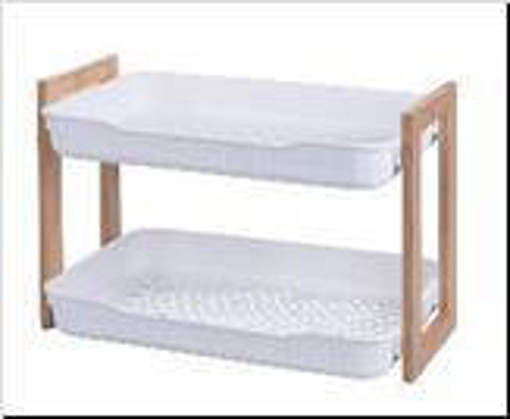 Galileo Scaffale 2 Ripiani H27 Cm Plastica Bamboo