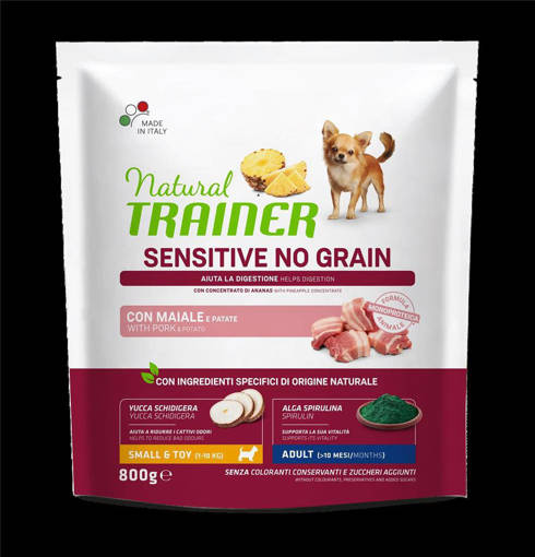 Natural Trainer Cane No Grain 800 gr Maiale