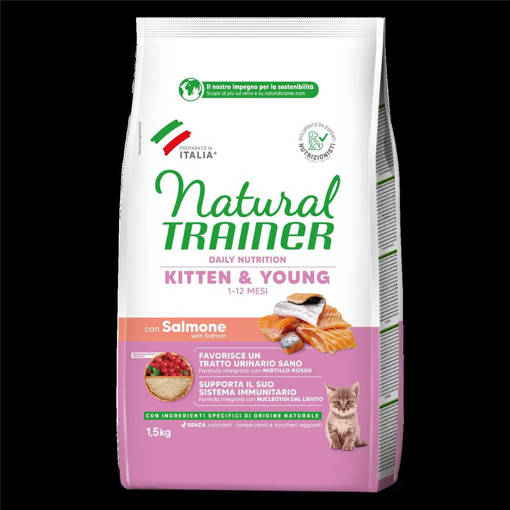 Natural Trainer Gatto Kitten 1,5 kg Salmone