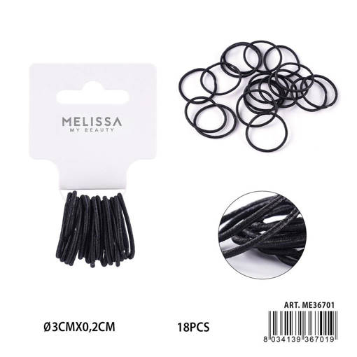 MELISSA ELASTICO CAPELLI 6CM 18PZ -