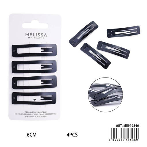 MELISSA CLIP CAPELLI RETTANGOLARI 6CM