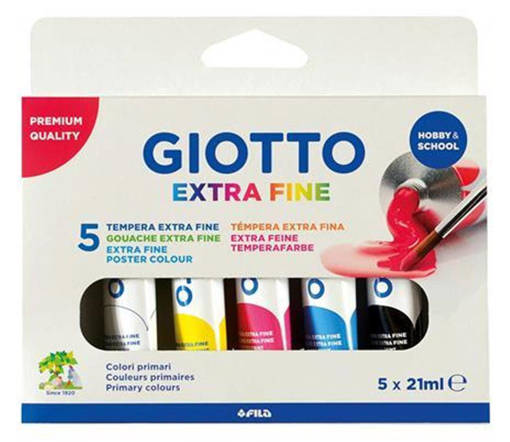 Fila - Giotto - Tempera extra fine 5 x 21 ml F065100