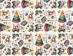 Marpimar - Carta Florentia Giochini Con Pupazzi FLE28