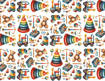 Marpimar - Carta Florentia Giochini Con Pupazzi FLE28