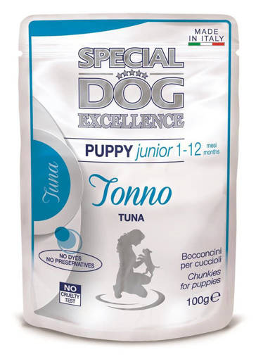 Special Dog Excellence Buste 100 gr, Puppy e Junior Tonno