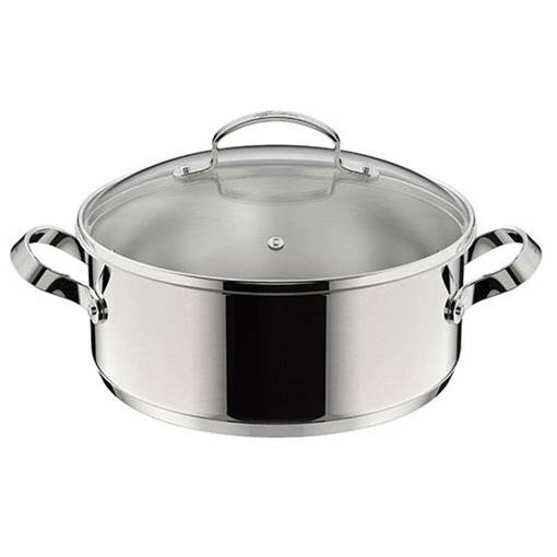 Lagostina ICONA Casseruola bassa 2 maniglie con coperchio Ø cm 26
