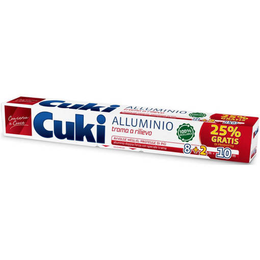 Cuki Alluminio Trama Goffrata 8+2 metri