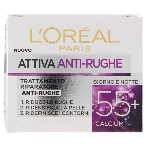 L'Oreal Attiva Anti-Rughe 55+ Calcium Trattamento Riparatore