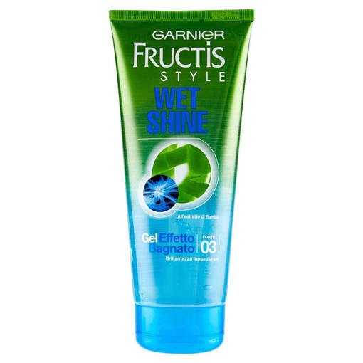 Garnier Fructis Style Wet Shine Gel Effetto Bagnato Forte Con Estratto Di Bambù 200 ml