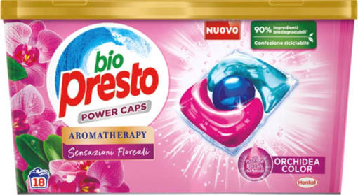 Bio Presto Power Caps 18 Lavaggi Orchidea Color