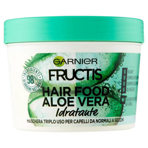 Fructis Maschera Hair Food Aloe Vera Idratante 390 ml