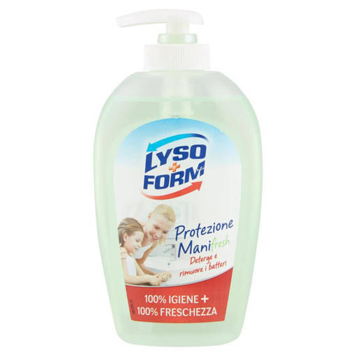 LYSOFORM PROTEZE MANI 250mlSAPONE LIQUIDO FRESH DETERGE E RIMU
