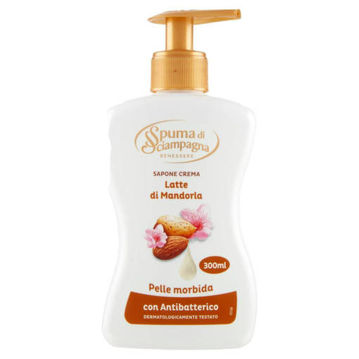 Spuma di Sciampagna Sapone CremaLatte Di Mandorla 300 ml