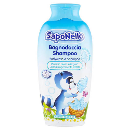 SapoNello Bagno Doccia Shampoo Profumo Zucchero Filato 400 ml