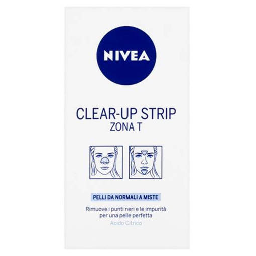 Nivea Clear-Up Strip Zona T Strip Viso Rimuove Punti Neri E 