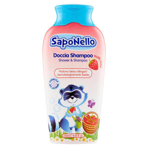 SapoNello Doccia Shampoo ai Frutti Rossi 250 ml