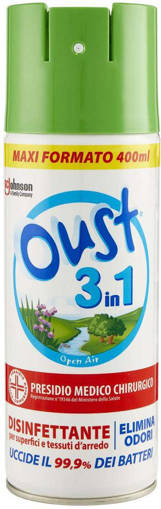 OUST SPRAY 400ML 3IN1 DISINFET.VERDE