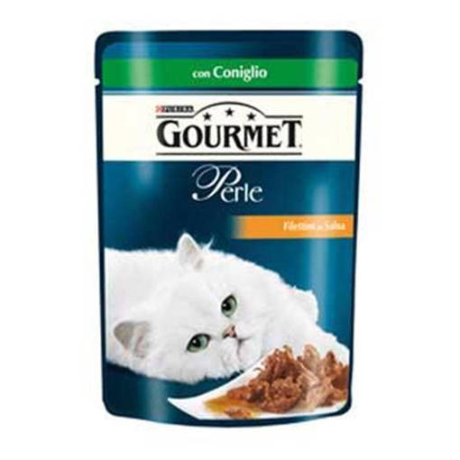 Purina Gourmet Perle Umido Gatto Filettini con Coniglio, 85 gr