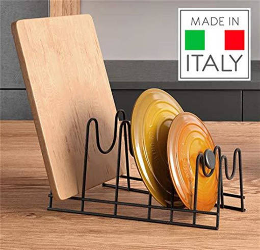 Metaltex Porta Coperchi E Taglieri 6 Posti cm 28X16X14 Touch Therm Lido Lava - Quick Box
