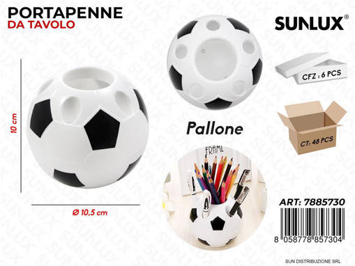 Sunlux - Portapenne Pallone 6Scomp. D.10.5*10 Cm /Pz Da 6** 7885730