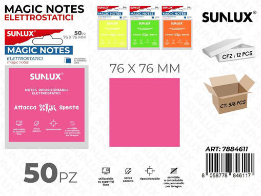 Sunlux - Sunlux Magic Notes Elettr. Ass. 50Pcs 76*76Mm /Pz Da 12** 7884611