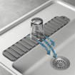 Metaltex Tappetino Drenante In Plastica Peva Cm 40X8 Gravity Slim