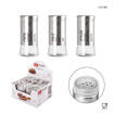 Dc Casa Barattolo Sale/Pepe/Spezie 130Ml Argento