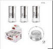 Dc Casa Barattolo Sale/Pepe/Spezie 130Ml Argento