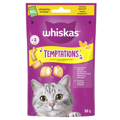 Whiskas Temptations Pollo 6x60GR 