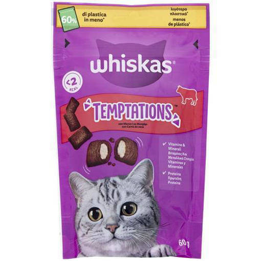 Whiskas Temptations Manzo 6x60GR