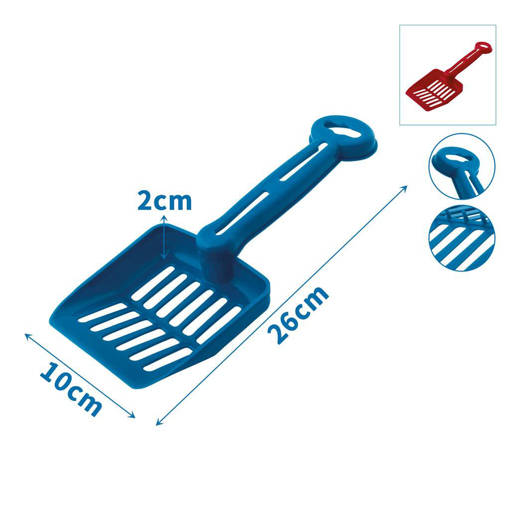 Nobleza Pala per lettiera per gatti in plastica per animali domestici L260*W100*H20mm