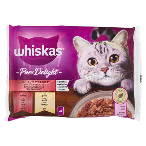 Whiskas Pure Delig. Succ. stracc. 4x85g 
