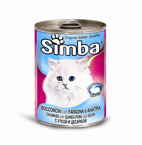 Simba Gatto Bocconcini 415 gr, Faraona e Anatra