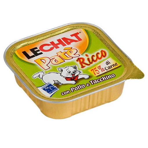 Lechat Pate' Vaschette 100 gr Pollo Tacchino