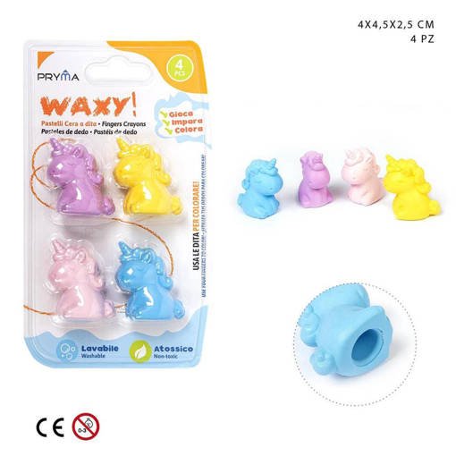 Pryma Pastelli Cera Waxy Unicorno 4X4.5X2.5Cm 4Pz 0227457