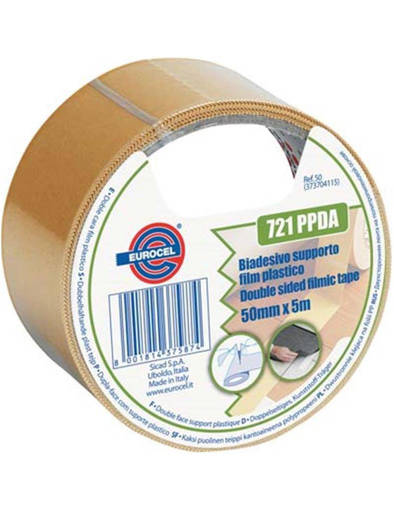 Eurocel Nastro Biadesivo Supporto Film Plastico 50 Mm X 5 M 721 Ppda/16 044024353