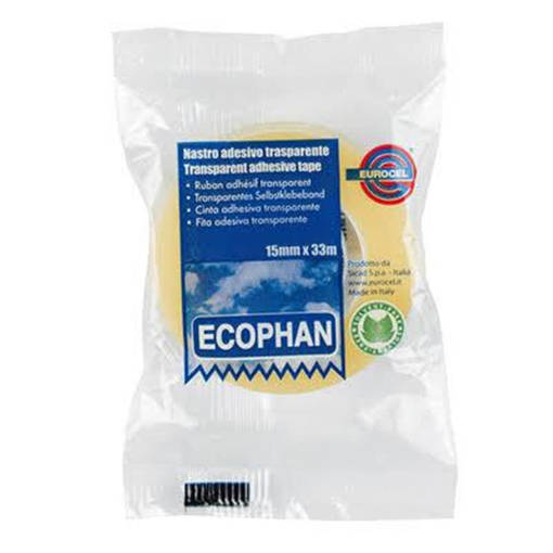 Eurocel Nastro Adesivo Trasparente Ecophan 15 Mm X 33 M 001416153