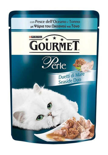 Purina Gourmet Perle 85GRUmido Gatto Perle Duetti Pesce Dell'oce 85 gr
